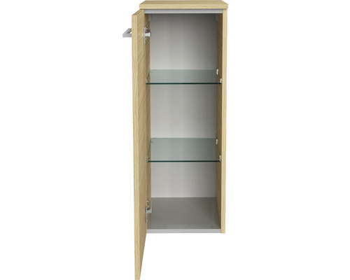 Offener Badschrank mit zwei Glasablagen