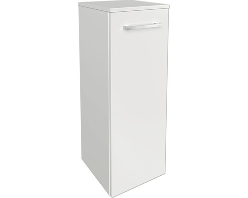 Midischrank FACKELMANN B.Style rechts 30,2x82,5x32 cm weiß/weiß Weißer Bad-Hochschrank mit einer Tür und Griff