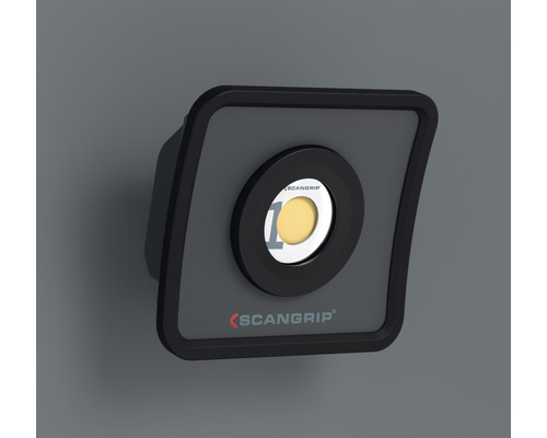 Scangrip Logo auf LED Arbeitsleuchte