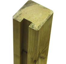 Holzpfosten für Zäune mit Nut