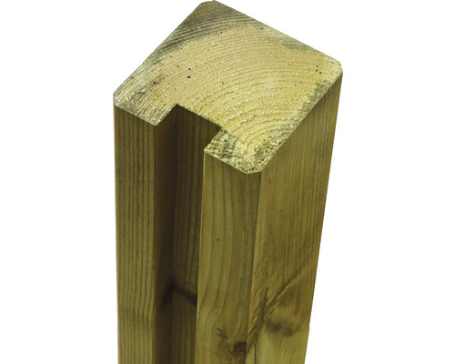Holzpfosten für Zäune mit Nut