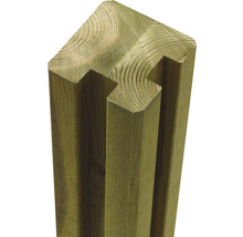 Holzpfosten mit Nut und Feder