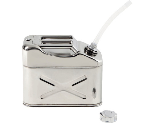 Trinkbehälter im Design eines Benzinkanisters mit Schlauch und Deckel