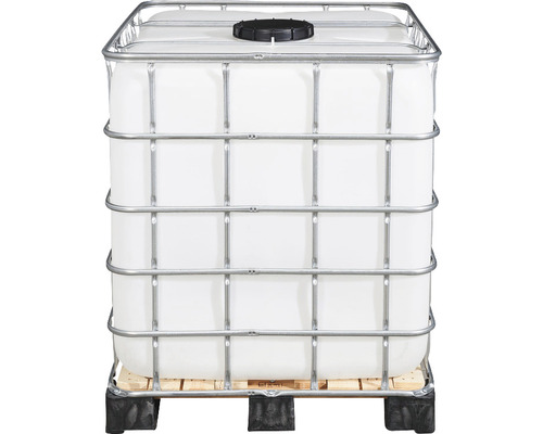 Wassertank mit Gitterbox und Palette