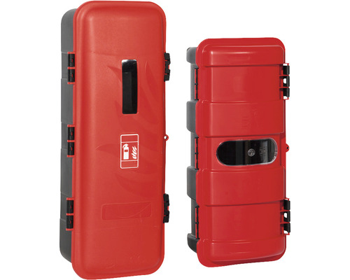 Feuerlöscherschrank Bigbox XL für 9 kg bis 12 kg Feuerlöscher Kunststoff rot 310x770x260 mm