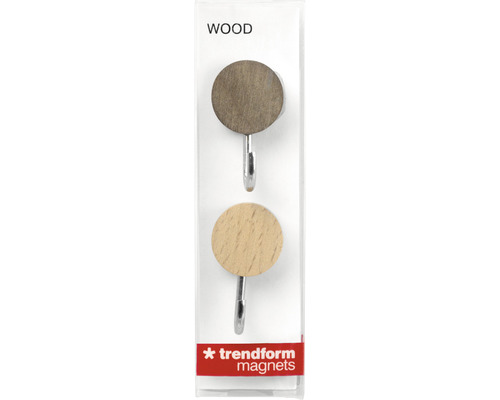 Trendform Magnete aus Holz, zweier Set