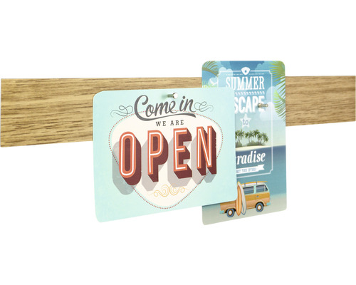 Magnetleiste mit Hinweisschildern