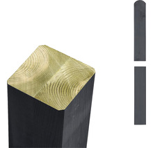 Holzpfosten mit Baumkante