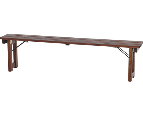 Holzbank mit Klappbeinen für den Innen- und Außenbereich