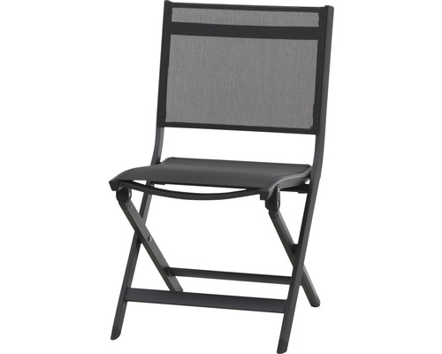 Klappstuhl Siena Garden Tesoro , matt-anthrazt Alu, Textilbezug silber schwarz Klappstuhl Siena Garden Tesoro , matt-anthrazt Alu, Textilbezug silber schwarz