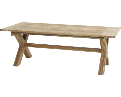 Gartentisch Siena Garden Cardiff 180 x 100 cm Gestell aus Teakholz FSC® Recycled 100% in natur, Gartentischplatte aus Teakholz FSC® Recycled 100% in natur Gartentisch Siena Garden Cardiff 180 x 100 cm Gestell aus Teakholz FSC® Recycled 100% in natur, Gartentischplatte aus Teakholz FSC® Recycled 100% in natur