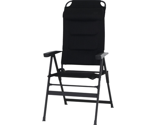 Campingsessel Siena Garden Premium anthrazit Alu / 2D Mesh Klappstuhl mit hoher Rückenlehne und Armlehnen