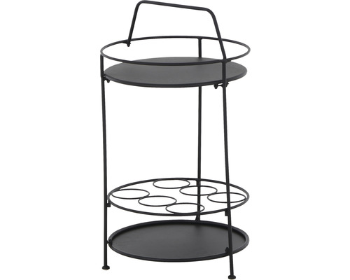 Gartentisch Gardamo Beistell Siero Gestell aus Stahl in matt schwarz, Gartentischplatte aus Stahl in matt schwarz Gartentisch Gardamo Beistell Siero Gestell aus Stahl in matt schwarz, Gartentischplatte aus Stahl in matt schwarz