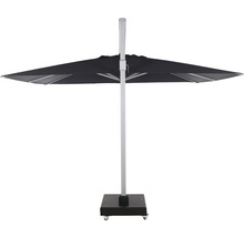 Quadratischer Sonnenschirm mit Ständer und Rollen