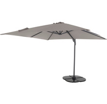 Quadratischer Sonnenschirm mit Ständer für den Garten