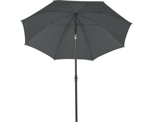 Geöffneter Sonnenschirm mit Gestell