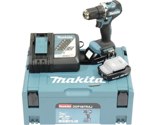 Makita Akku-Bohrschrauber Set mit Ladegerät, Akku und Transportkoffer