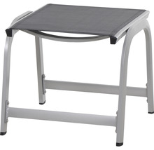 Fußhocker aus Aluminium und Textil