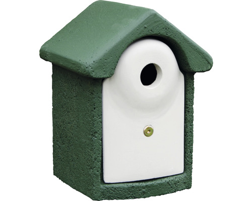 Nistkasten CJ Wildlife Ø 32 mm 21 x 20,5 x 30 cm grün Vogelhaus mit Einflugloch und Verschluss
