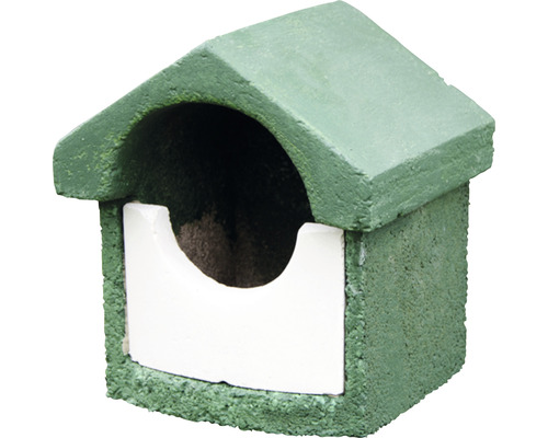 Nistkasten Halbhöhlenbrüter Siena Garden 17,5 x 19 x 24 cm Vogelhaus aus Holzbeton