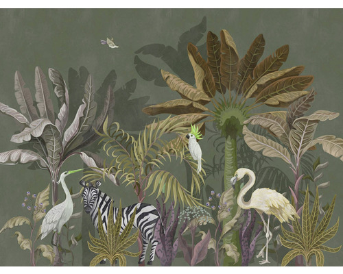 Fototapete Vlies 38237-1 The Wall Dschungel Tiere und Pflanzen 7-tlg. 371 x 280 cm Fototapete Vlies 38237-1 The Wall Dschungel Tiere und Pflanzen 7-tlg. 371 x 280 cm