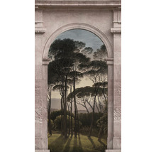 Fototapete Vlies 38249-1 The Wall antiker Torbogen und Landschaft 3D 3-tlg. 159 x 280 cm