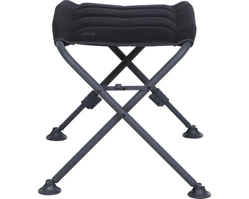 Fußteil zu Sessel Siena Garden Premium anthrazit Alu / 2D Mesh Falthocker mit gepolsterter Sitzfläche und Metallgestell