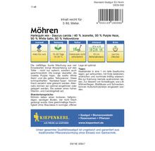 Möhren Harlequin Mix Saatgutpackung