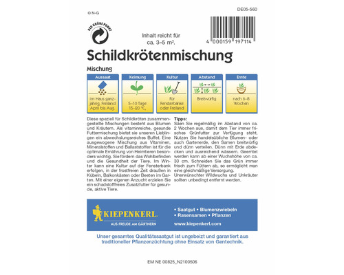 Samenpackung Schildkrötenmischung