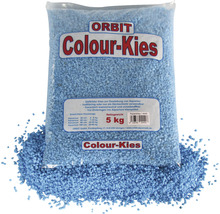 Aquarienkies, Farbkies 3-5 mm 5 kg pastell-blau