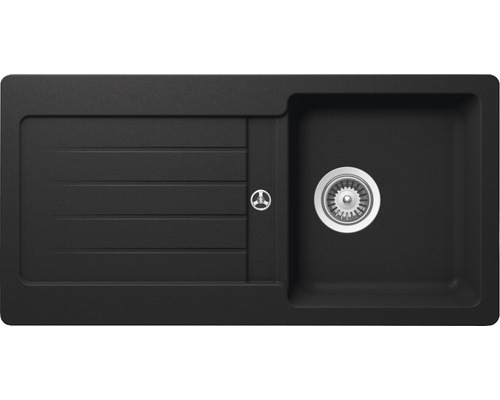 Couoko Küchenspüle – 76.2 X 55.9 Cm, Schwarz, Edelstahl, Einbau-Spüle