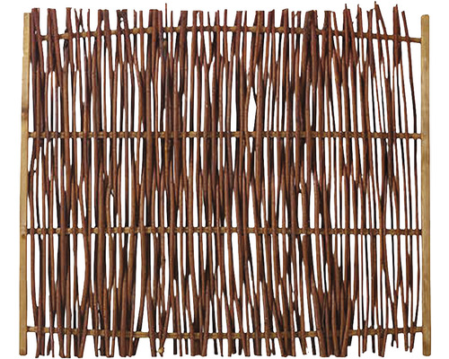 Sichtschutzwand aus Naturweide für den Garten