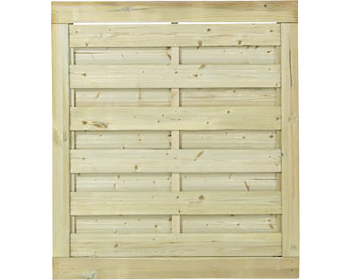Einzeltor PLUS Newline 100 x 110 cm kesseldruckimprägniert Holzzaun Element mit horizontalen Brettern