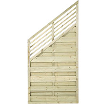 Holztreppe für den Außenbereich mit Geländer