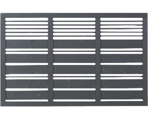 Sichtschutzelement mit horizontalen Lamellen