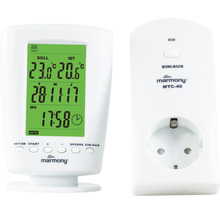 Funkthermostat mit digitaler Anzeige und Netzstecker