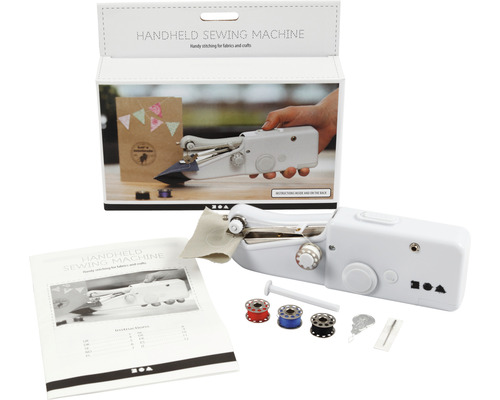 Handnähmaschine mit Zubehör und Verpackung