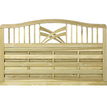 Holzzaun-Element mit dekorativem Design für den Garten