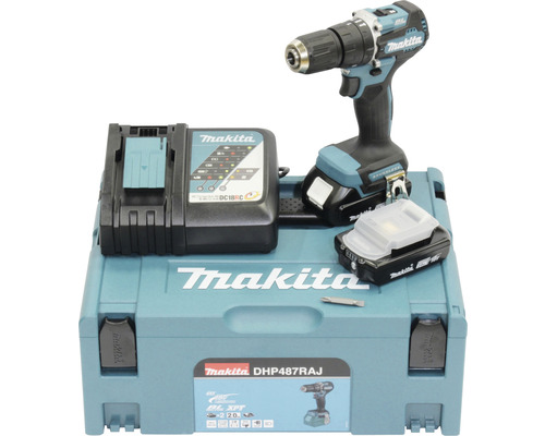 Makita Akku Schlagbohrschrauber mit Akkus, Ladegerät und Transportkoffer