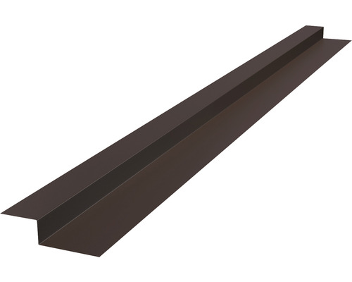 PRECIT hoch abgekantetes Profil für Click Stripes Trapez Schokoladenbraun RAL 8017 2000 x 90 x 30 mm