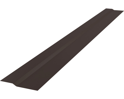 PRECIT flach abgekantetes Profil für Click Stripes Trapez Schokoladenbraun RAL 8017 2000 x 90 x 10 mm