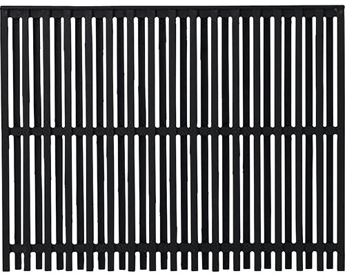 Hauptelement PLUS Nagano 180 x 140 cm RAL 9005 schwarz Schwarzer Gitterrost