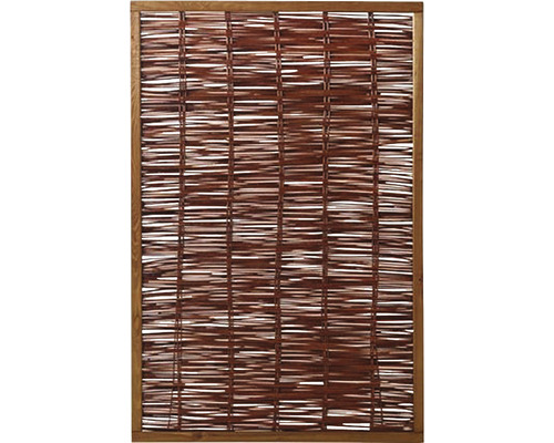 Geflochtener Sichtschutz aus Holz