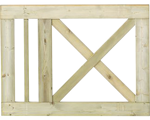 Holzzaun Element mit Kreuzstreben