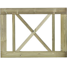 Holzrahmen mit Kreuzstreben für Gartenzwecke