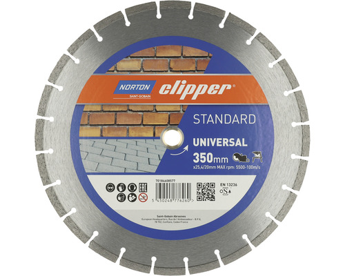 Norton Clipper Diamantscheibe Standard Universal Ø350x25,4 mm