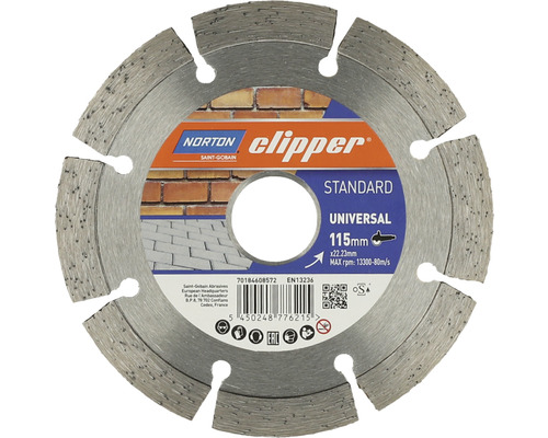 Norton Clipper Diamantscheibe Standard Universal Ø 115x22,23 mm