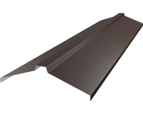 PRECIT Dachfirst gerade für Click Stripes Trapez Schokoladenbraun RAL 8017 2000 x 260 x 80 mm