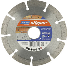 Norton Clipper Diamanttrennscheibe Universal, 125 Millimeter Durchmesser