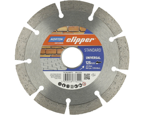 Norton Clipper Diamantscheibe Standard Universal Ø 125x22,23 mm